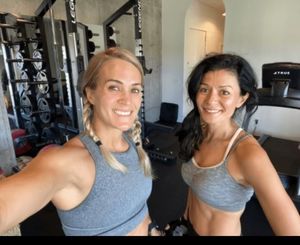 Carrie’s “workout” partner