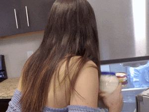 She knows how to make a sandwich