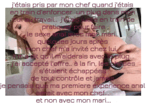 la première experience anal (avec le chef et non le mari) est inoubliable