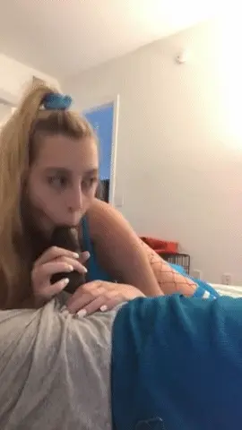 This cute teen 18yo too loves sucking black cocks more..