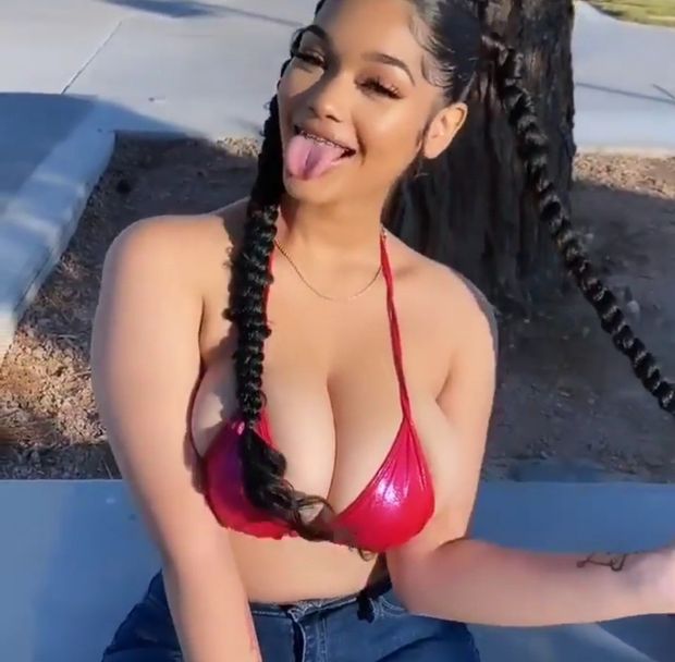 Lexie tongue pigtails