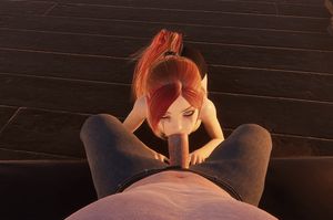 Slut from Zombie Land blows like a pro