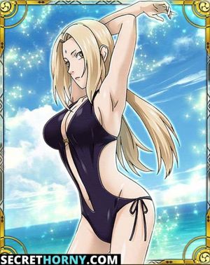 Tsunade is at the beach | Hentai Pic