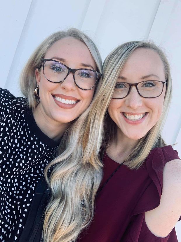 Sexy blonde sisters