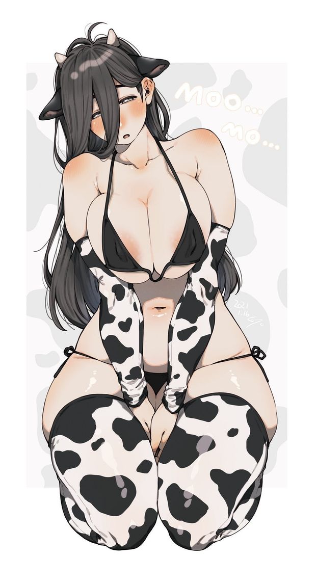 Shy cow