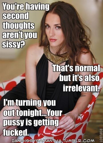 Your having second thoughts aren't you