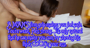 A man's firm grip