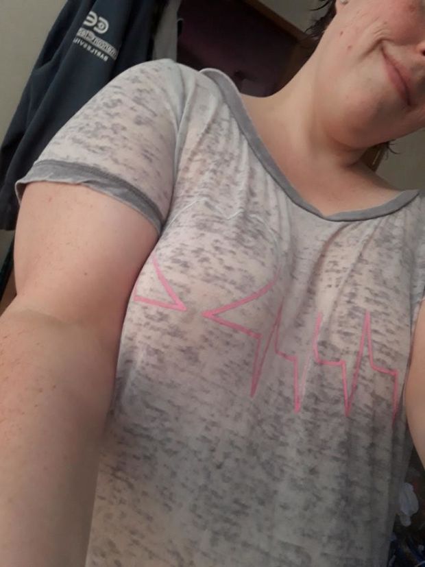 Wife likes see through shirts