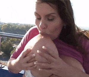 Milena velba tits suck self •3