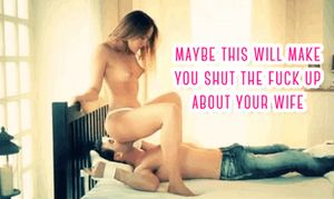 The babysitter got sick of hearing about your marriage.