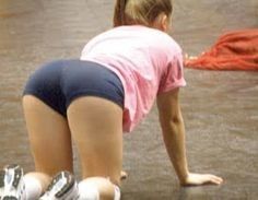 teen volleyball ass