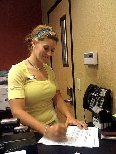 Hot Bank Clerk