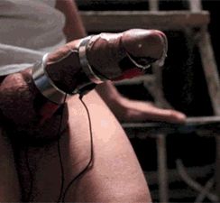 Estim And Cockrings Make Cock Ooze Cum