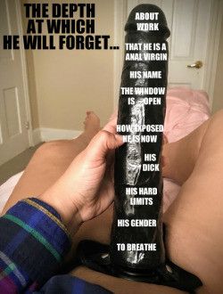 The depth at which he will forget