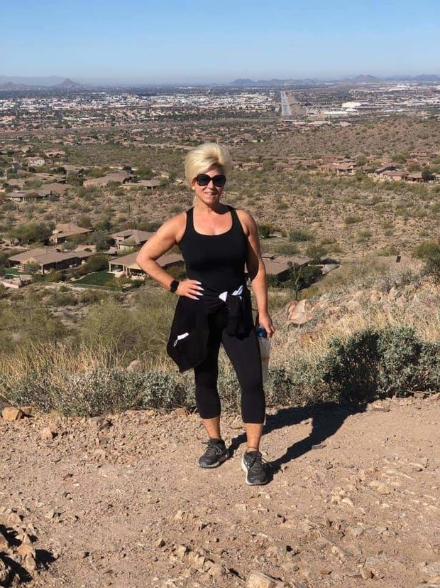 Out for a hike.
