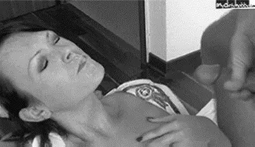 Brunette MILF Gets Splattered With Torrential Jizzload
