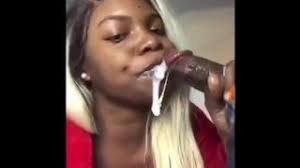Black milf sucking bbc