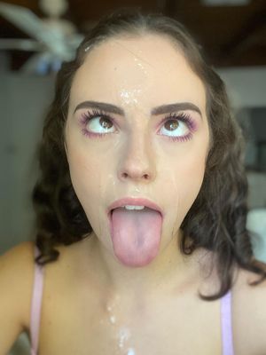 Ahegao cum