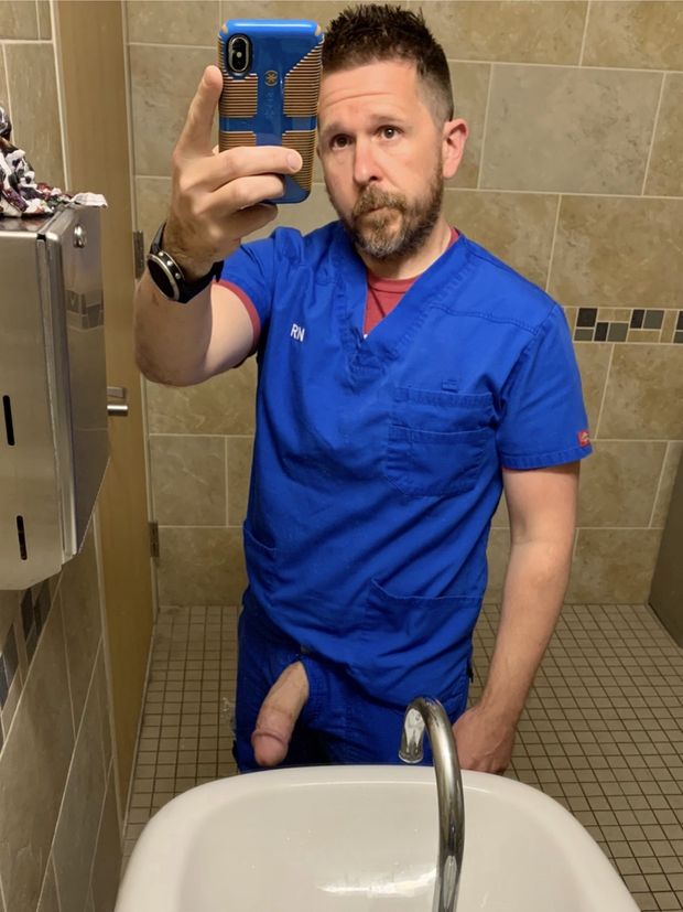 Sexy male nurse w/ thick dick