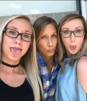 Slutty mother and daughters waiting for some cum