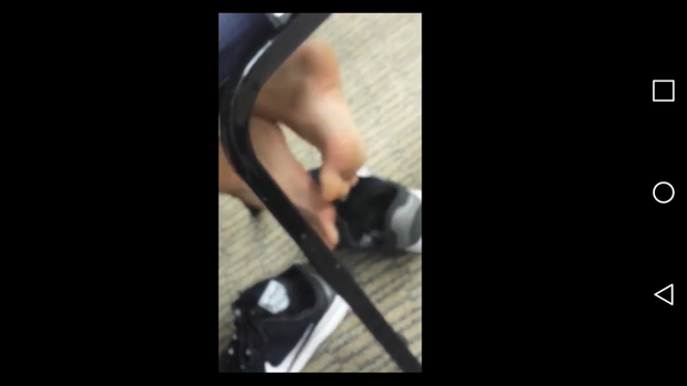 Smelly student feet