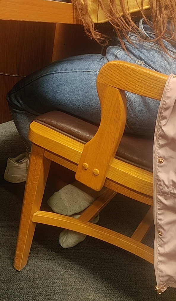 Sweaty classmate feet