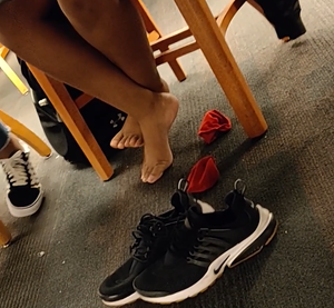 Long day student feet