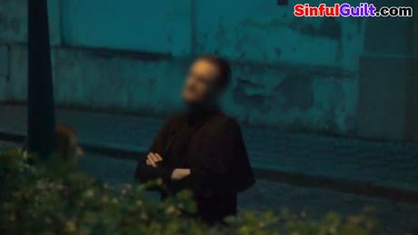 Petite babe publicly pulled for blowjob in van before sex and cumshot in mouth