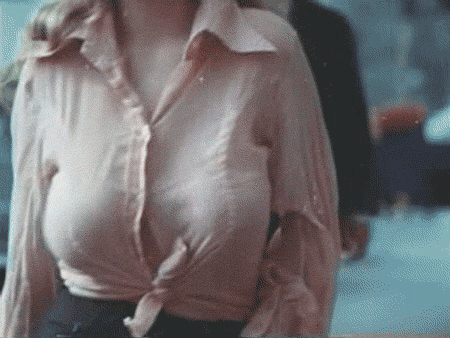 Big tits walking