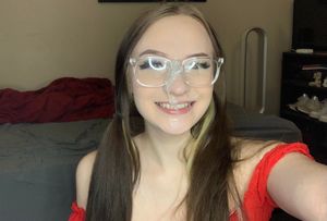 Cutie with big glasses