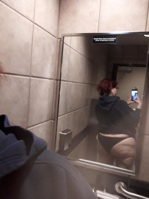 Wife stopped at a gas station to show me the panties he'll be taking off