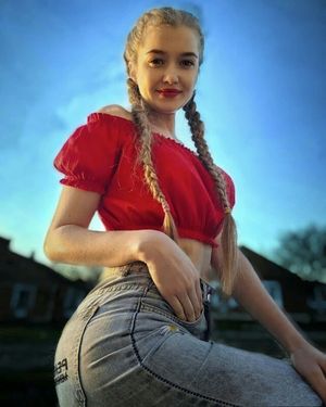 Pigtails blonde hair