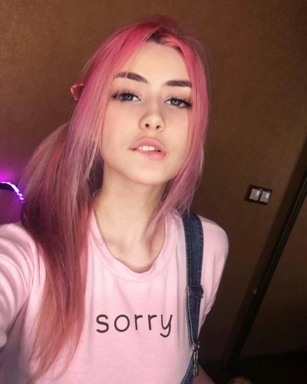 Cute emo lip bite