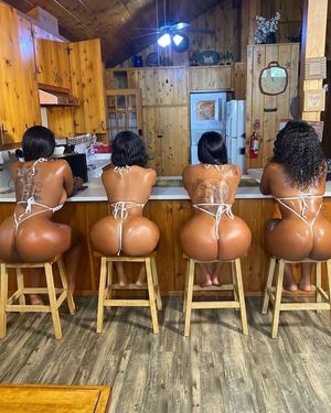Barstool Ebony Ass