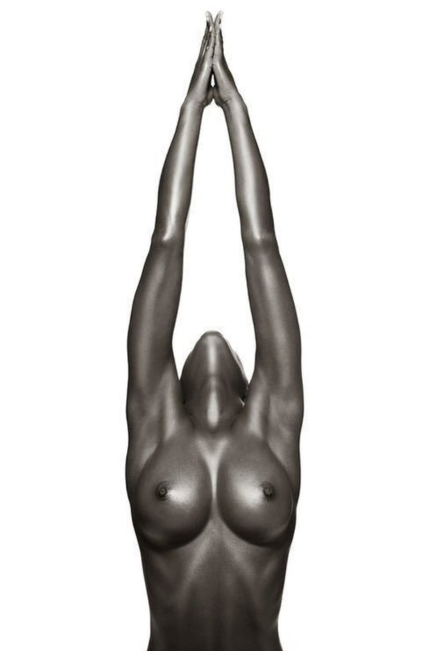 stretching tits