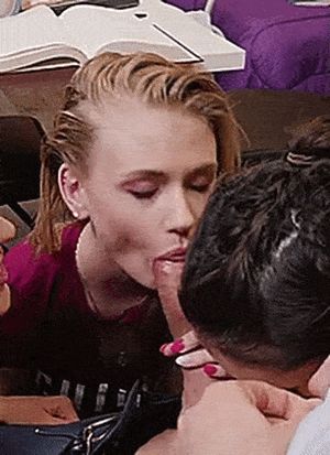 When she has her friends over