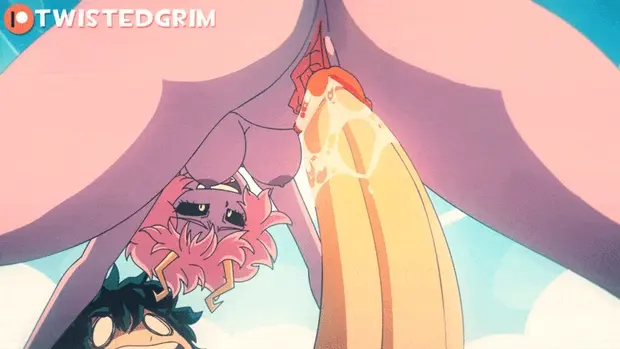 Ashido riding lige a pro
