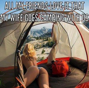 camping with friends