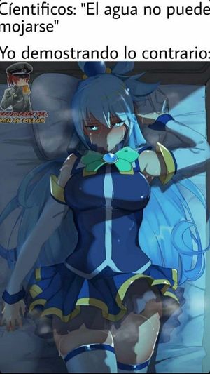 Anime Konosuba. "Se moja y genera vapor"