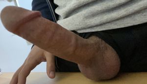 During a zoom call..