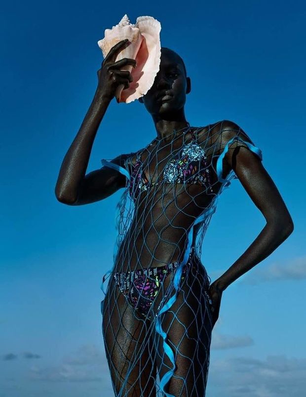 Grace Bol, fashion model from South Sudan. ❤️