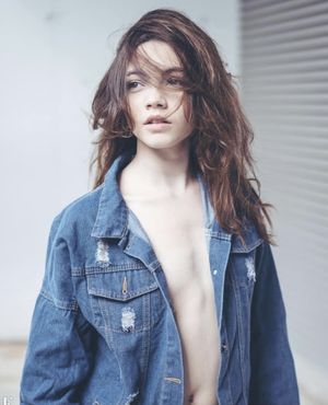Braless open shirt