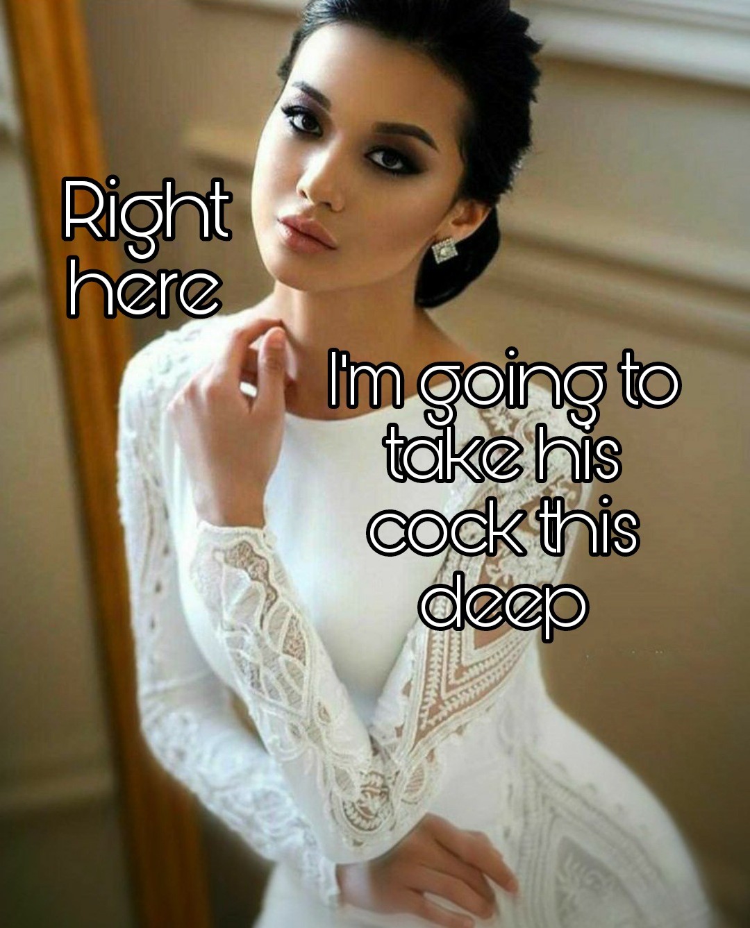Bride knows what she wants
