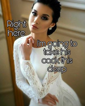 Bride knows what she wants