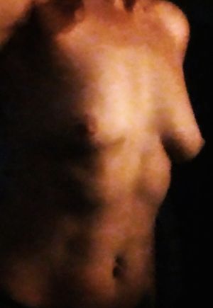 An artistic selfie just before hitting the shower...