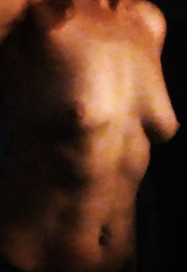 An artistic selfie just before hitting the shower...