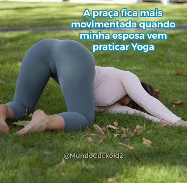 Yoga faz bem pra saúde e pra vista!