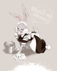 face down and tail up bunny