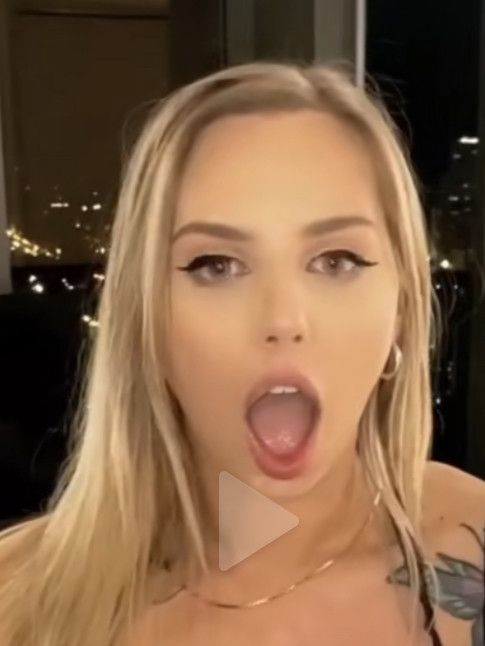 Babe w mouth open