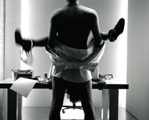 Miss K and her boss on their afternoon break